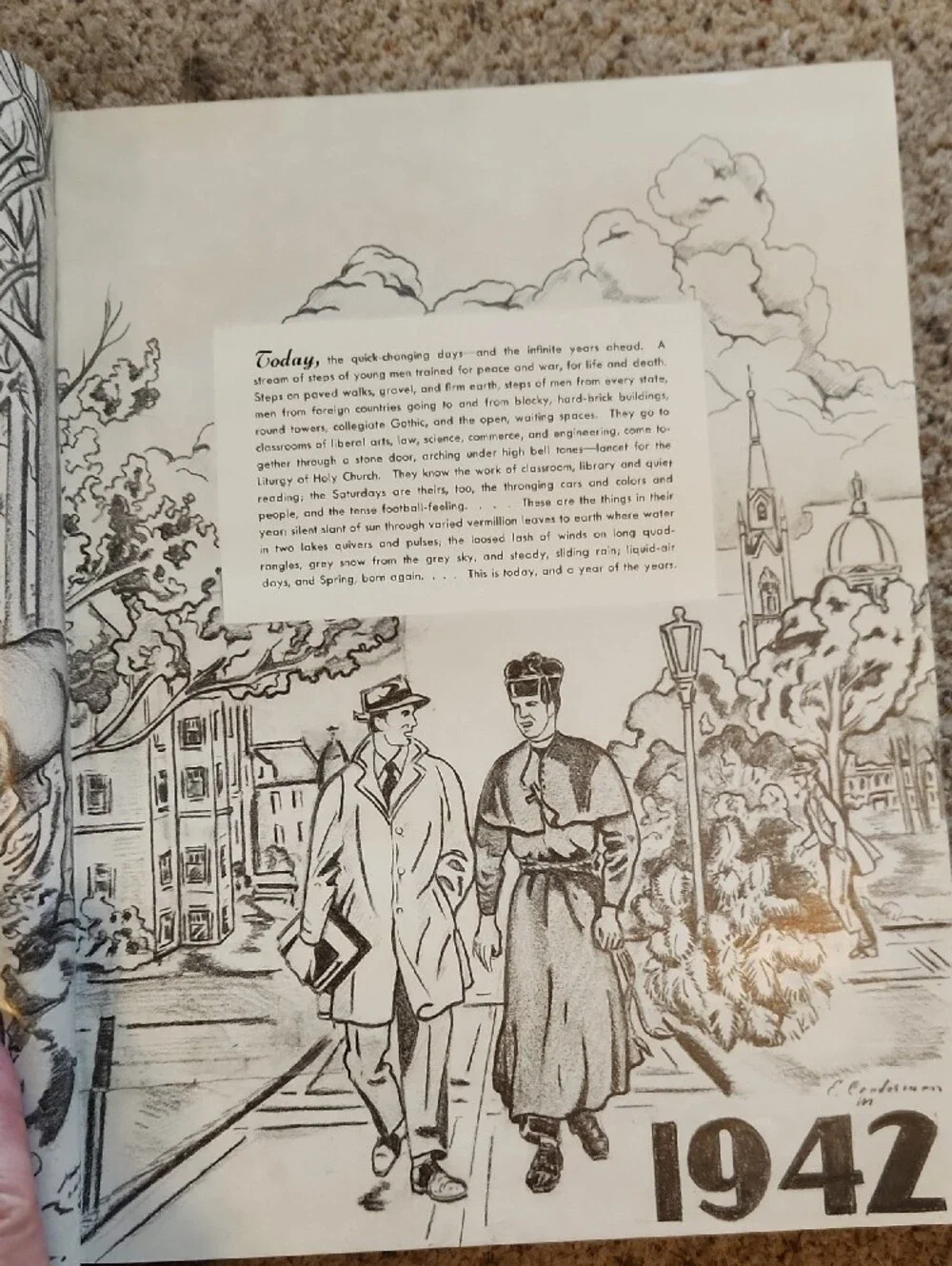 The University of Notre Dame 1842-1942 Hardcover YearBook